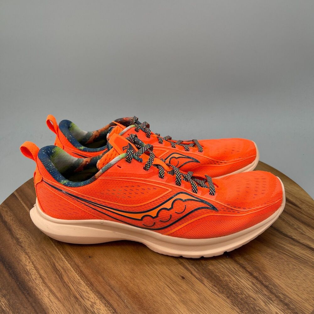Saucony Kinvara 13 Shoes Mens Size 11.5 Orange Running Comfort Walking Sneakers